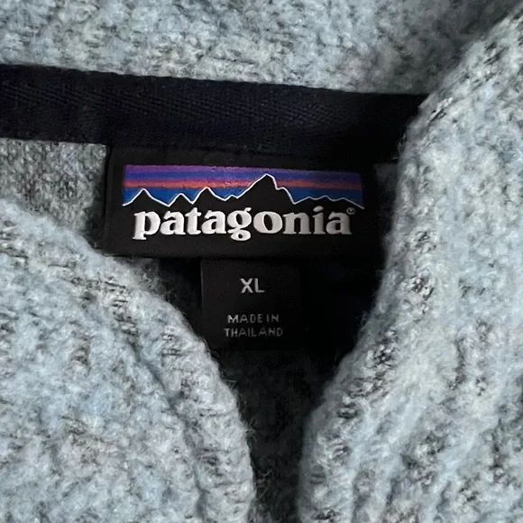 Patagonia Woolyester Zip Up Fleece Zip Top Pullover Size XL - Picture 8 of 8